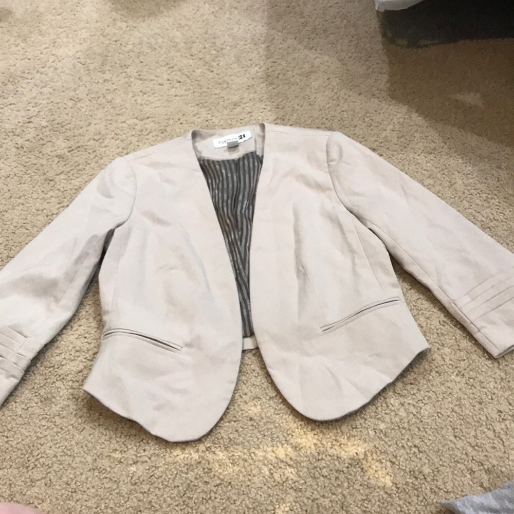 Tan fashion blazer